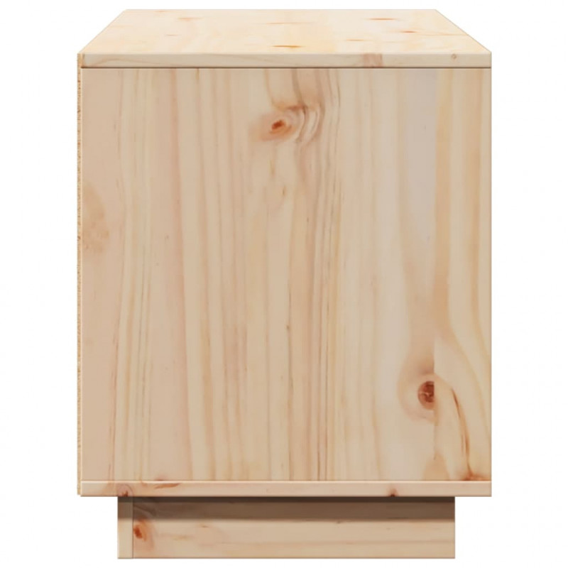 Szafka pod telewizor, 110,5x35x44 cm, lite drewno sosnowe