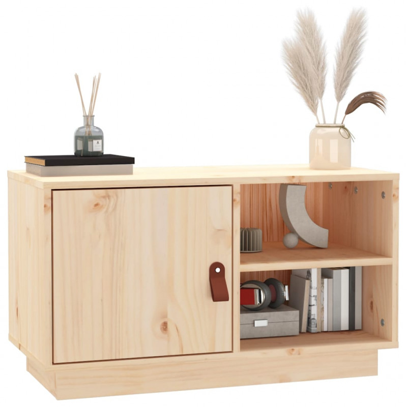 Szafka pod TV, 70x34x40 cm, lite drewno sosnowe