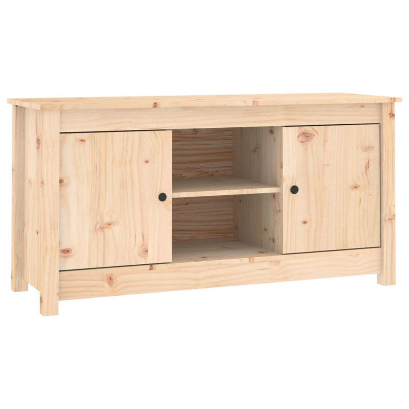 Szafka pod telewizor, 103x36,5x52 cm, lite drewno sosnowe