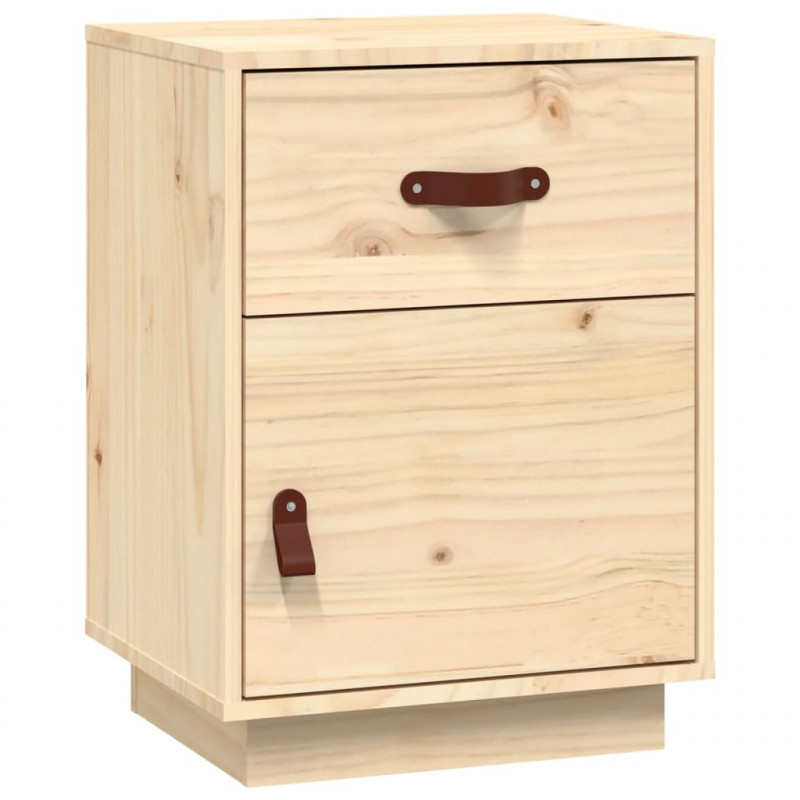 Szafka nocna, 40x34x55 cm, lite drewno sosnowe