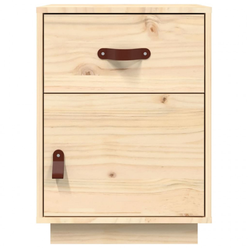 Szafka nocna, 40x34x55 cm, lite drewno sosnowe