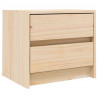 Szafki nocne, 2 szt., 40x31x35,5 cm, lite drewno sosnowe