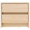 Szafki nocne, 2 szt., 40x31x35,5 cm, lite drewno sosnowe