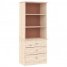 Biblioteczka z szufladami ALTA, 60x35x142 cm, drewno sosnowe