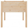 Donice ogrodowe, 2 szt., 70x70x70 cm, lite drewno sosnowe