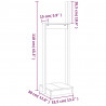 Stojak na drewno, 33,5x30x110 cm, drewno sosnowe