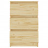 Szafka nocna, 40x29,5x64 cm, lite drewno sosnowe