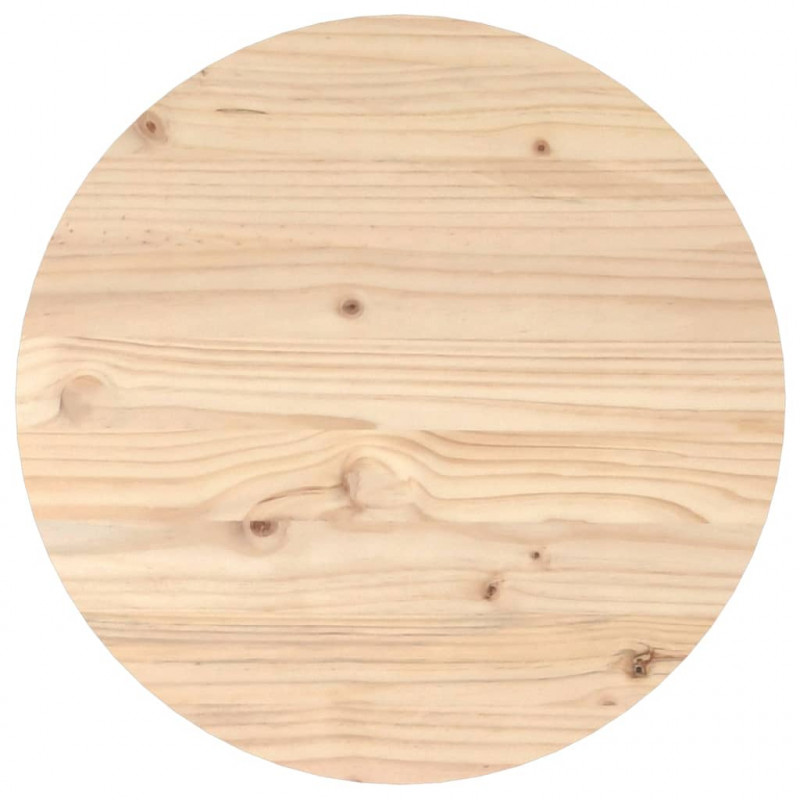 Stolik kawowy, Ø 45x40 cm, lite drewno sosnowe
