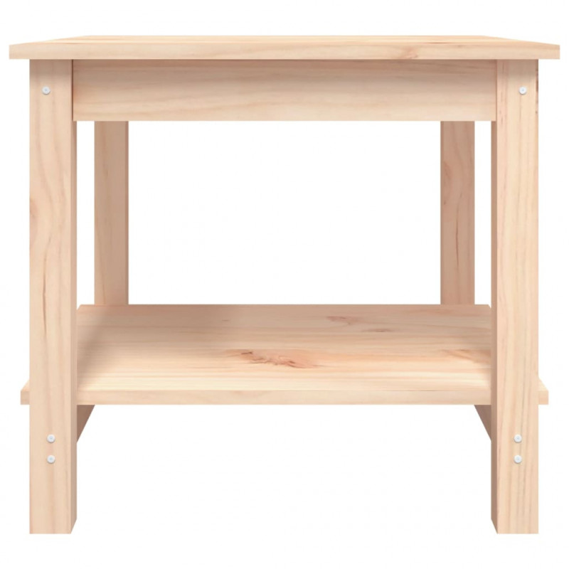 Stolik kawowy, 50x50x45 cm, lite drewno sosnowe