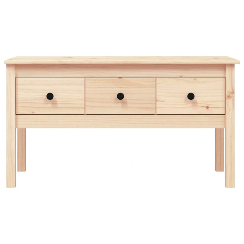 Stolik kawowy, 102x49x55 cm, lite drewno sosnowe