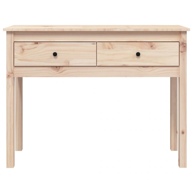 Stolik konsolowy, 100x35x75 cm, lite drewno sosnowe