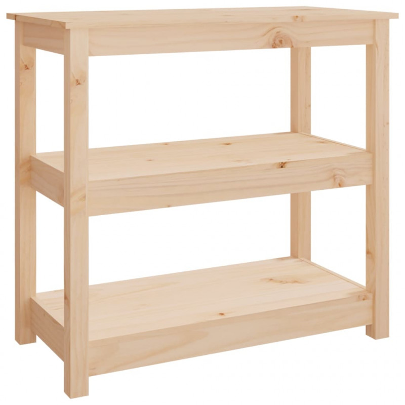 Stolik konsolowy, 80x40x74 cm, lite drewno sosnowe