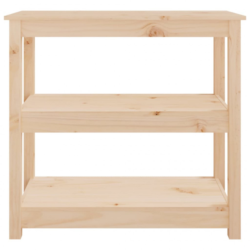 Stolik konsolowy, 80x40x74 cm, lite drewno sosnowe