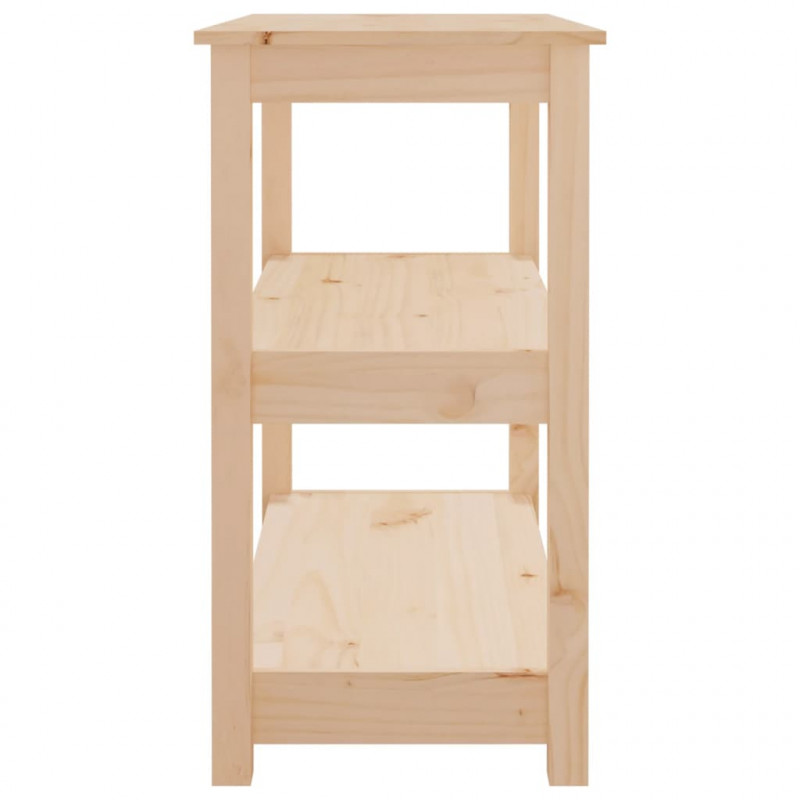 Stolik konsolowy, 80x40x74 cm, lite drewno sosnowe