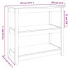 Stolik konsolowy, 80x40x74 cm, lite drewno sosnowe