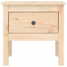 Stoliki boczne, 2 szt., 50x50x49 cm, lite drewno sosnowe