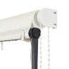 Markiza zwijana z LED, 400 x 150 cm, kremowa