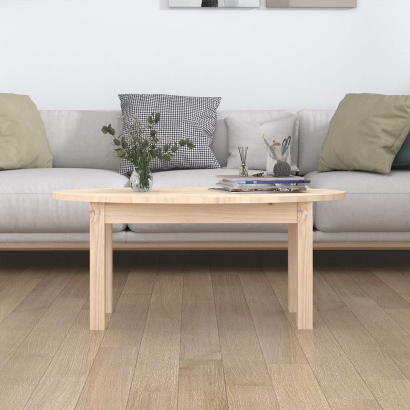 Stolik kawowy, 80x40x35 cm, lite drewno sosnowe