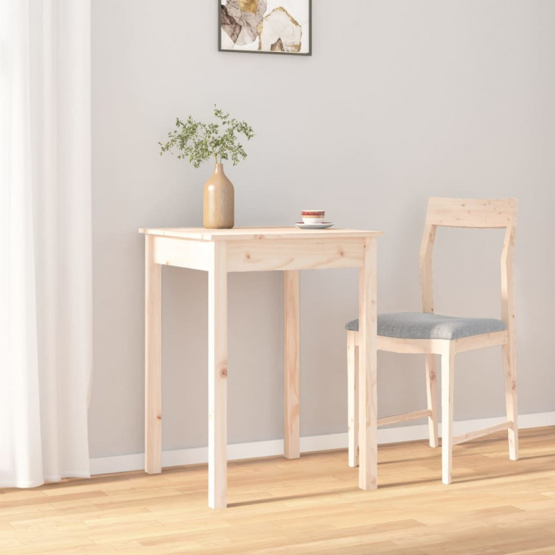 Stół jadalniany, 55x55x75 cm, lite drewno sosnowe