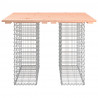 Ławka ogrodowa, gabion, 100x102x72 cm, lite drewno daglezjowe