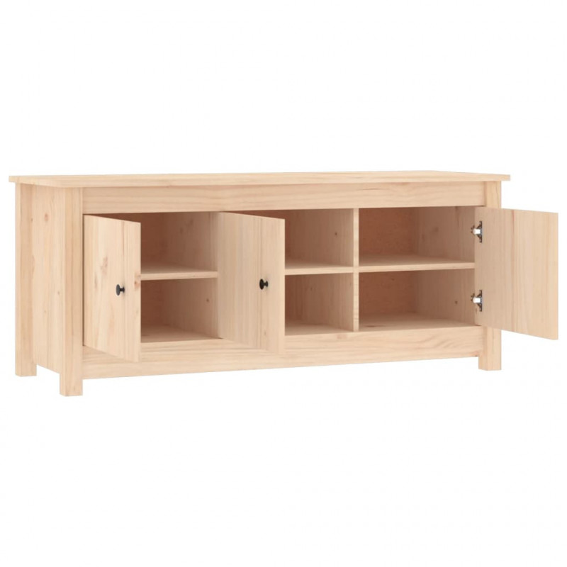 Szafka na buty, 110x38x45,5 cm, lite drewno sosnowe