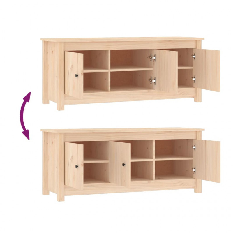 Szafka na buty, 110x38x45,5 cm, lite drewno sosnowe