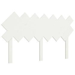 Wezgłowie łóżka, białe, 141x3x80,5 cm, lite drewno sosnowe