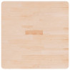 Kwadratowy blat do stolika, 70x70x1,5 cm, surowe drewno dębowe