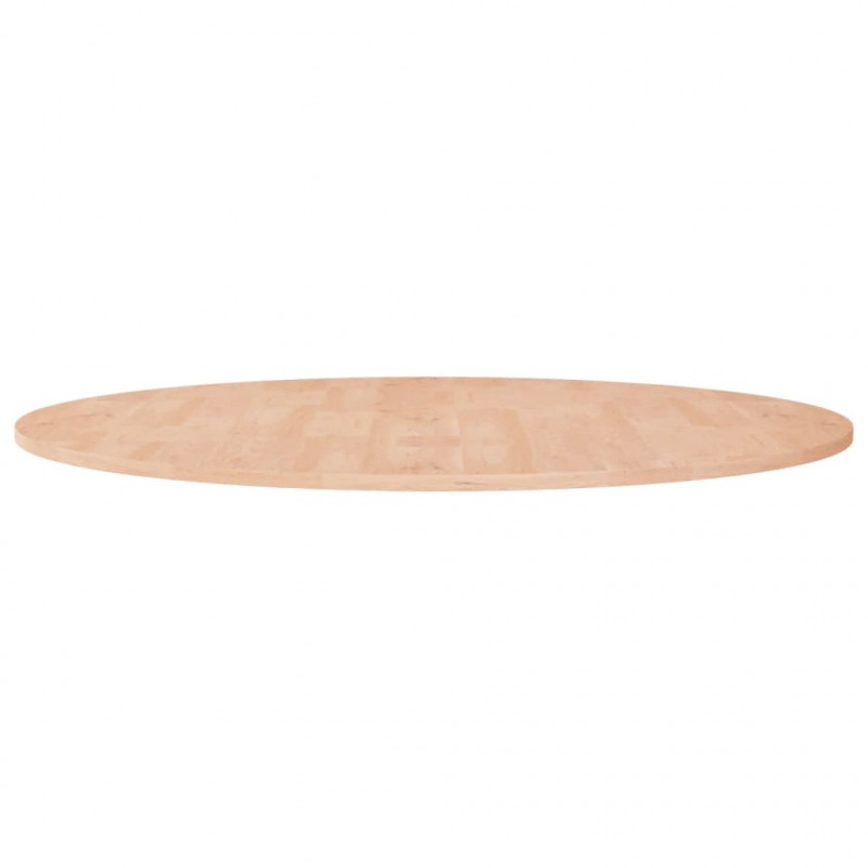 Okrągły blat do stolika, Ø90x1,5 cm, surowe drewno dębowe