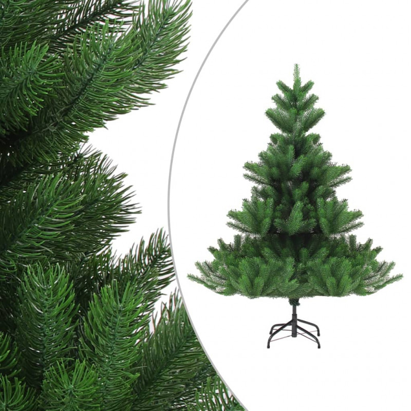 Sztuczna jodła kaukaska z LED i bombkami, zielona, 210 cm