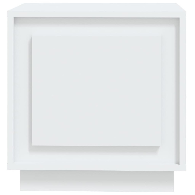 Szafka nocna, biała, 44x35x45 cm, materiał drewnopochodny