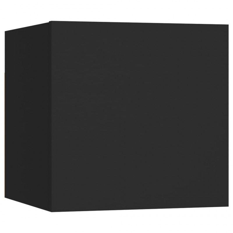 Szafki nocne, 2 szt., czarne, 30,5x30x30 cm