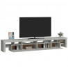 Szafka pod TV z oświetleniem LED, szarość betonu, 260x36,5x40cm