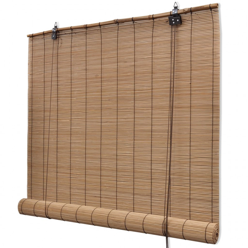 Bambusowe rolety, 2 szt., 150 x 220 cm, brązowe