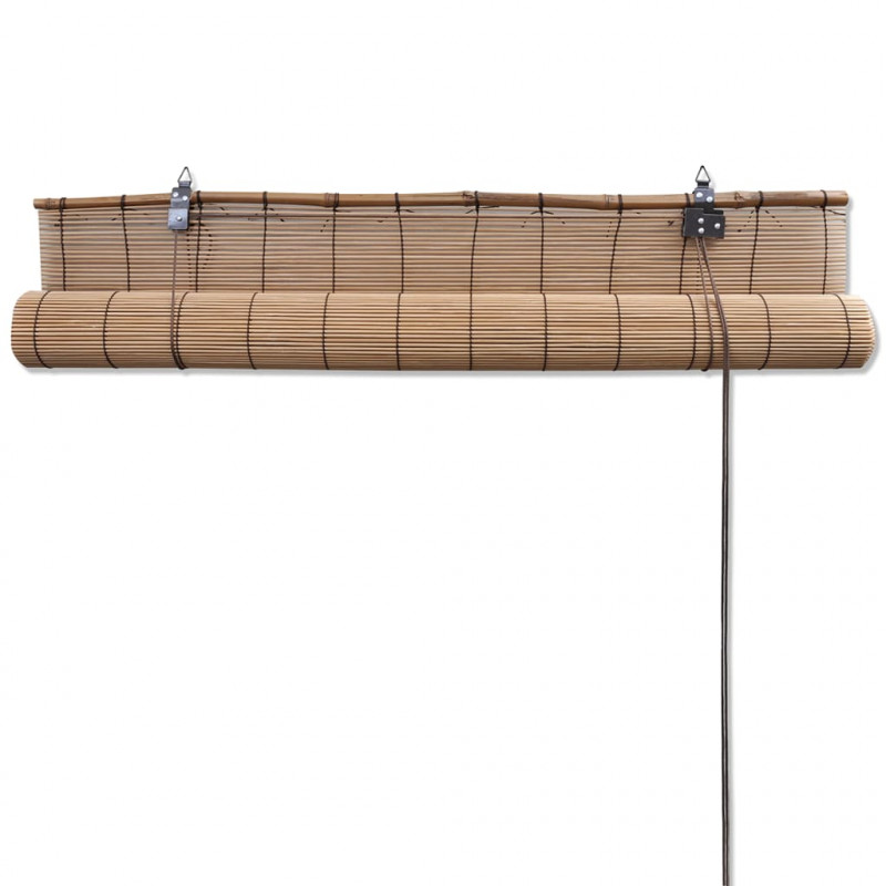 Bambusowe rolety, 2 szt., 150 x 220 cm, brązowe