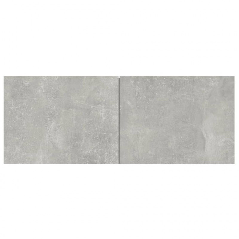 Ścienne szafki TV, 4 szt., szarość betonu, 80x30x30 cm