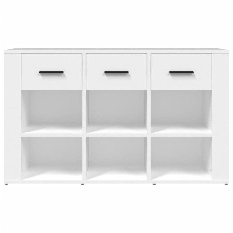 Komoda, biała, 100x30x59,5 cm, materiał drewnopochodny