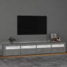 Szafka pod TV z oświetleniem LED, szarość betonu, 240x35x40 cm