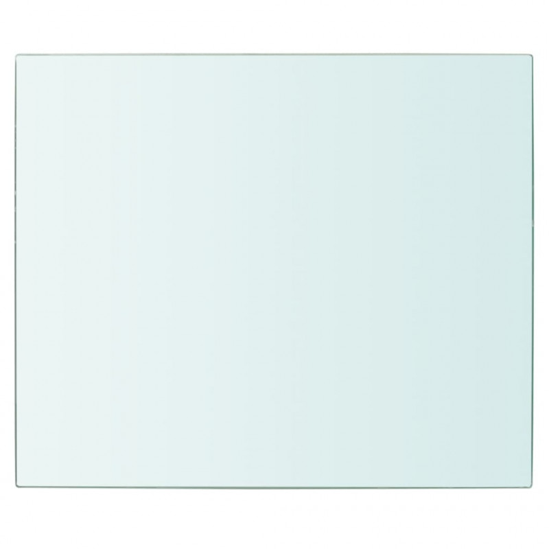 Półki, 2 szt., panel z przezroczystego szkła, 30 x 20 cm