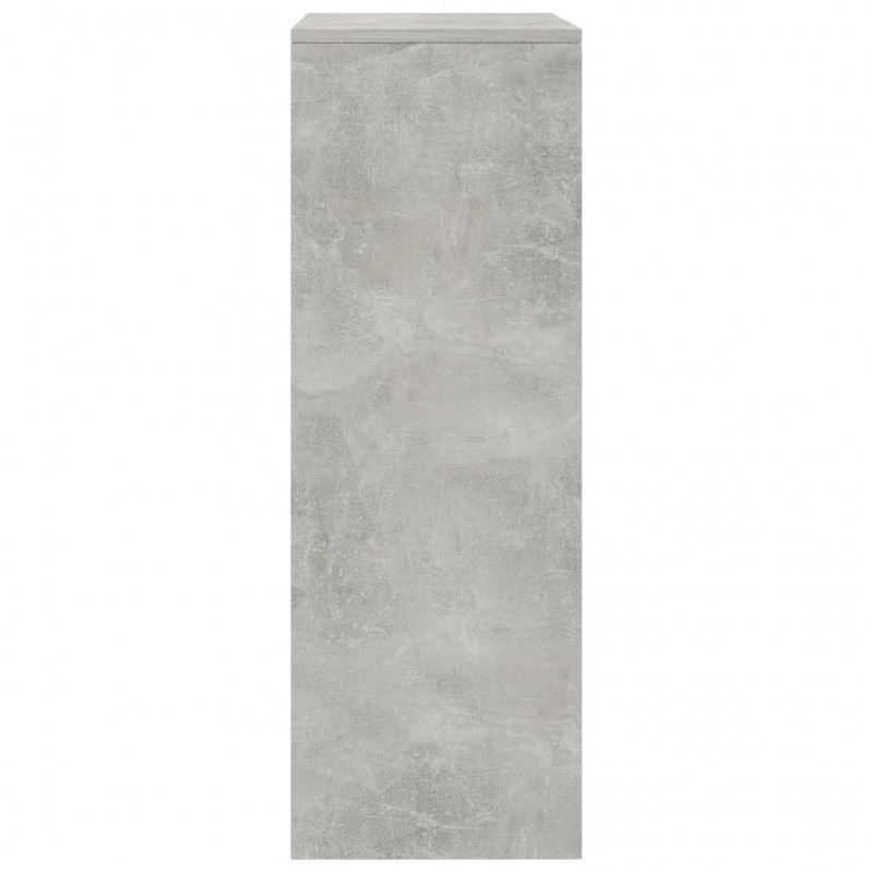 Komoda, 6 szuflad, betonowa szarość, 50x34x96 cm