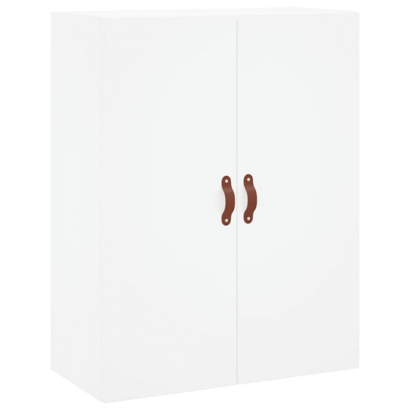 Witrynka, biała, 69,5x34x180 cm, materiał drewnopochodny