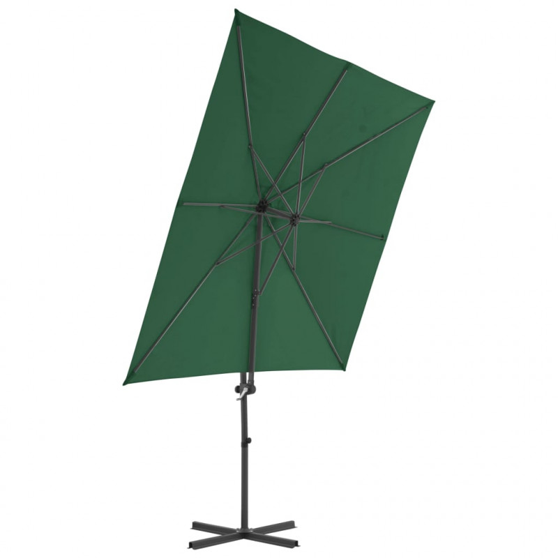 Parasol ogrodowy z przenośną podstawą, zielony