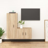 Zestaw 2 szafek TV, dąb sonoma, materiał drewnopochodny