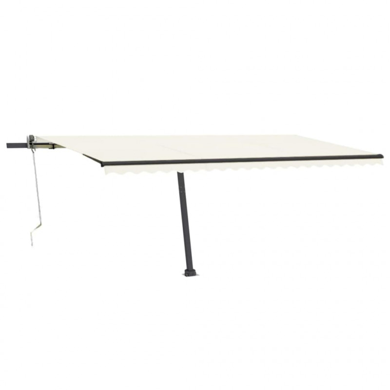 Automatycznie zwijana markiza, LED i czujnik wiatru, 500x300 cm