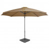 Parasol ogrodowy z przenośną podstawą, taupe