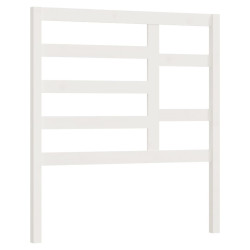 Wezgłowie łóżka, białe, 96x4x104 cm, lite drewno sosnowe