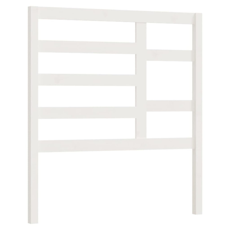 Wezgłowie łóżka, białe, 96x4x104 cm, lite drewno sosnowe