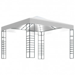 Altana ze sznurem lampek LED, 3x3 m, biała