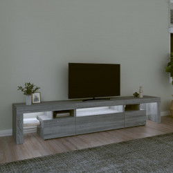 Szafka pod TV z oświetleniem LED szary dąb sonoma 215x36,5x40cm