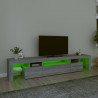 Szafka pod TV z oświetleniem LED szary dąb sonoma 215x36,5x40cm